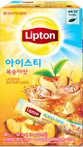 [립톤] 립톤 아이스티 믹스 복숭아맛 홍차 40스틱 (20+20)/아이스티