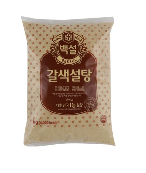 [백설] 갈색설탕 (중백당) 1kg