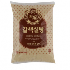 [백설] 갈색설탕 (중백당) 1kg
